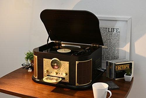 山善(YAMAZEN) キュリオム マルチレコードプレーヤー リモコン付き (p