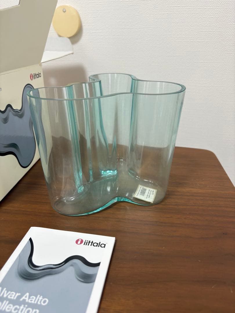 未使用　ittala イッタラ　アアルトベース120mm water green