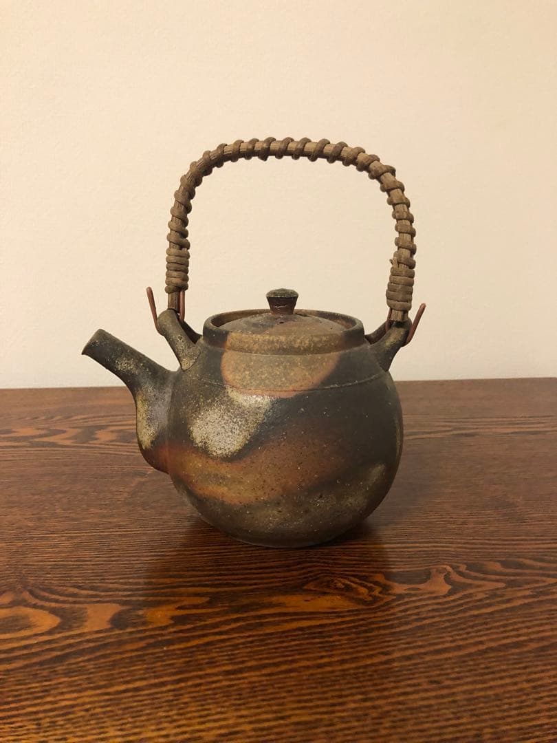 備前焼 土瓶 急須 陶印あり 作家物 伝統工芸 煎茶道具