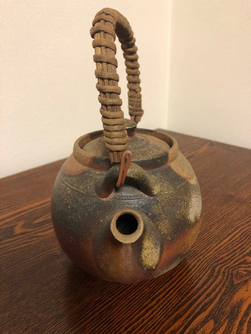 備前焼 土瓶 急須 陶印あり 作家物 伝統工芸 煎茶道具