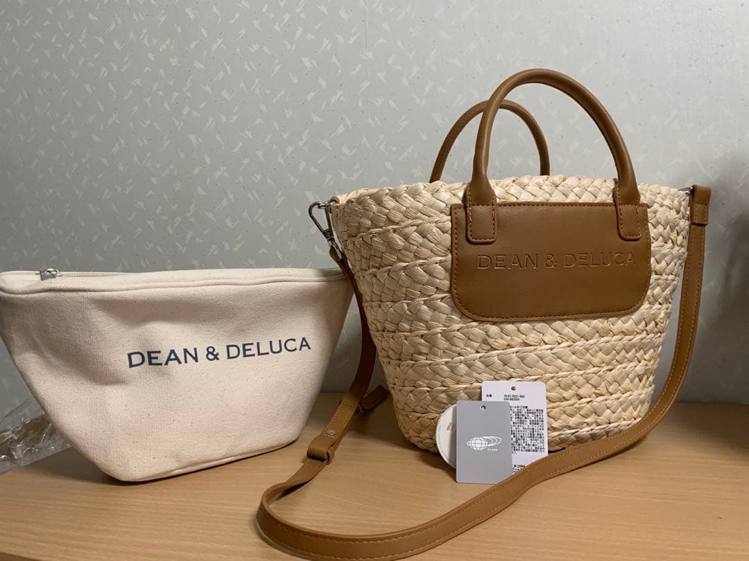 DEAN & DELUCA BEAMSコラボ かごバッグ 保冷バッグ付き