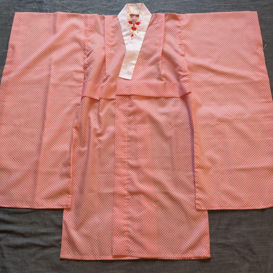 七五三　着物　7歳　正絹　フルセット　赤　絞り柄