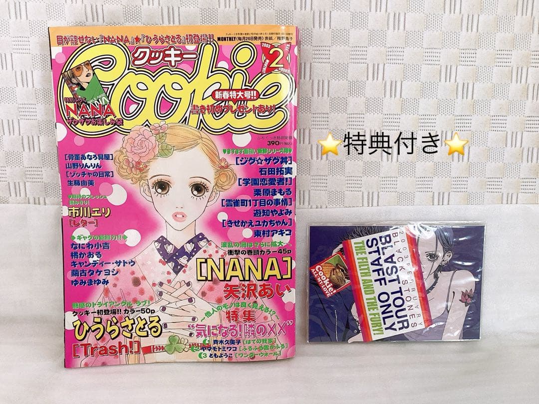 少女漫画 Cookie クッキー 2003年2月号 矢沢あい❤︎NANA❤︎付録付き