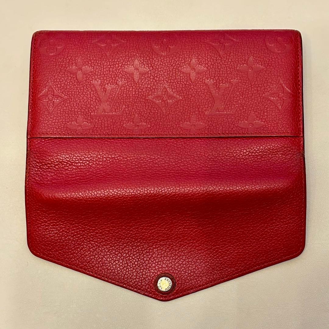 き*こ様 ルイヴィトン財布　モノグラムアンプラント　ポルトフォイユサラ　赤
