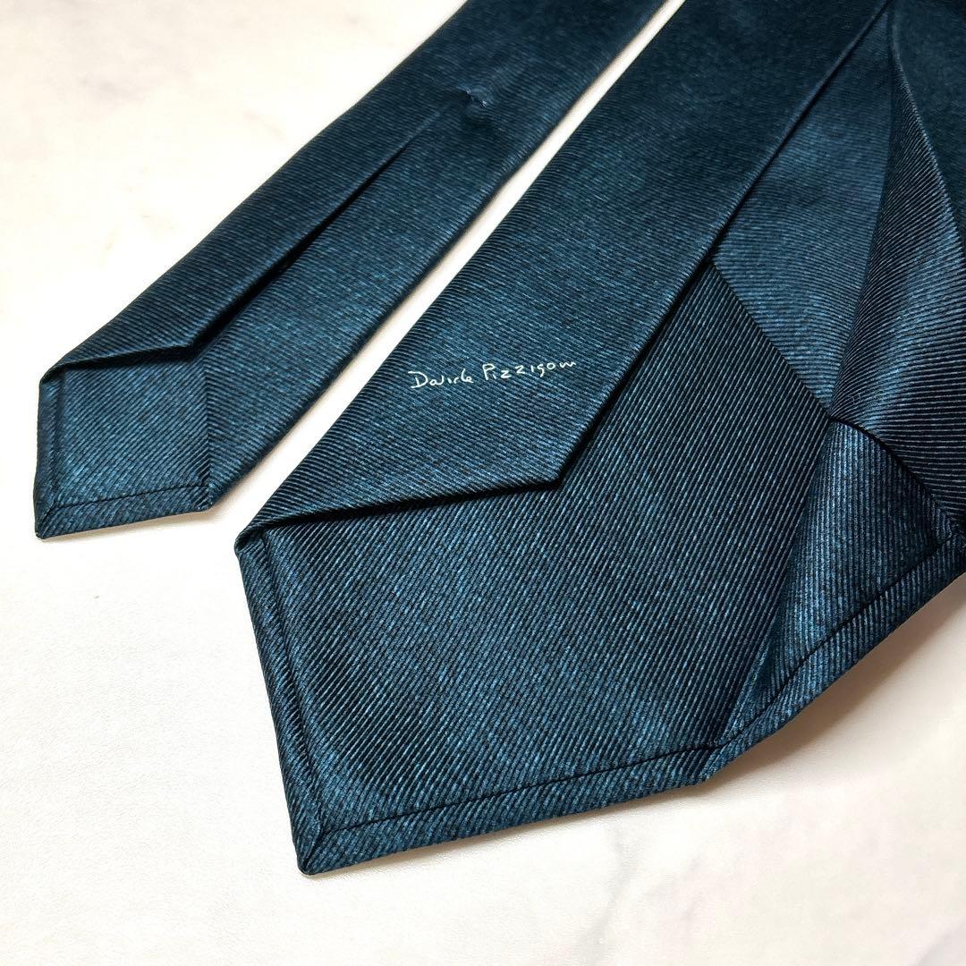 希少 BVLGARI ソリッド ネクタイ オレンジロゴ タグ付 未使用