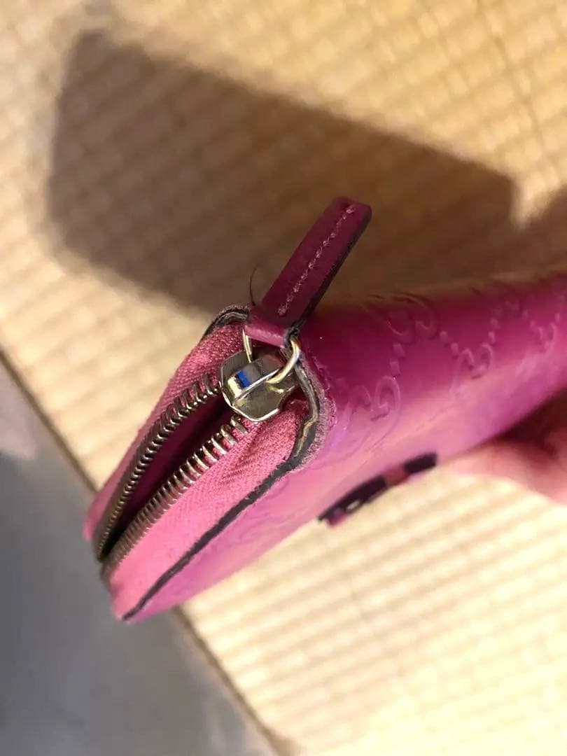 GUCCI 長財布　ピンク
