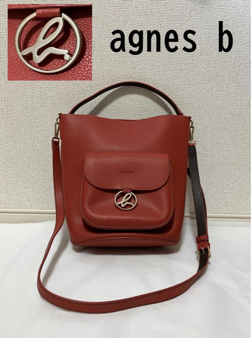 【pisakooo】agnes b. 2wayアニエスベーショルダーバッグ