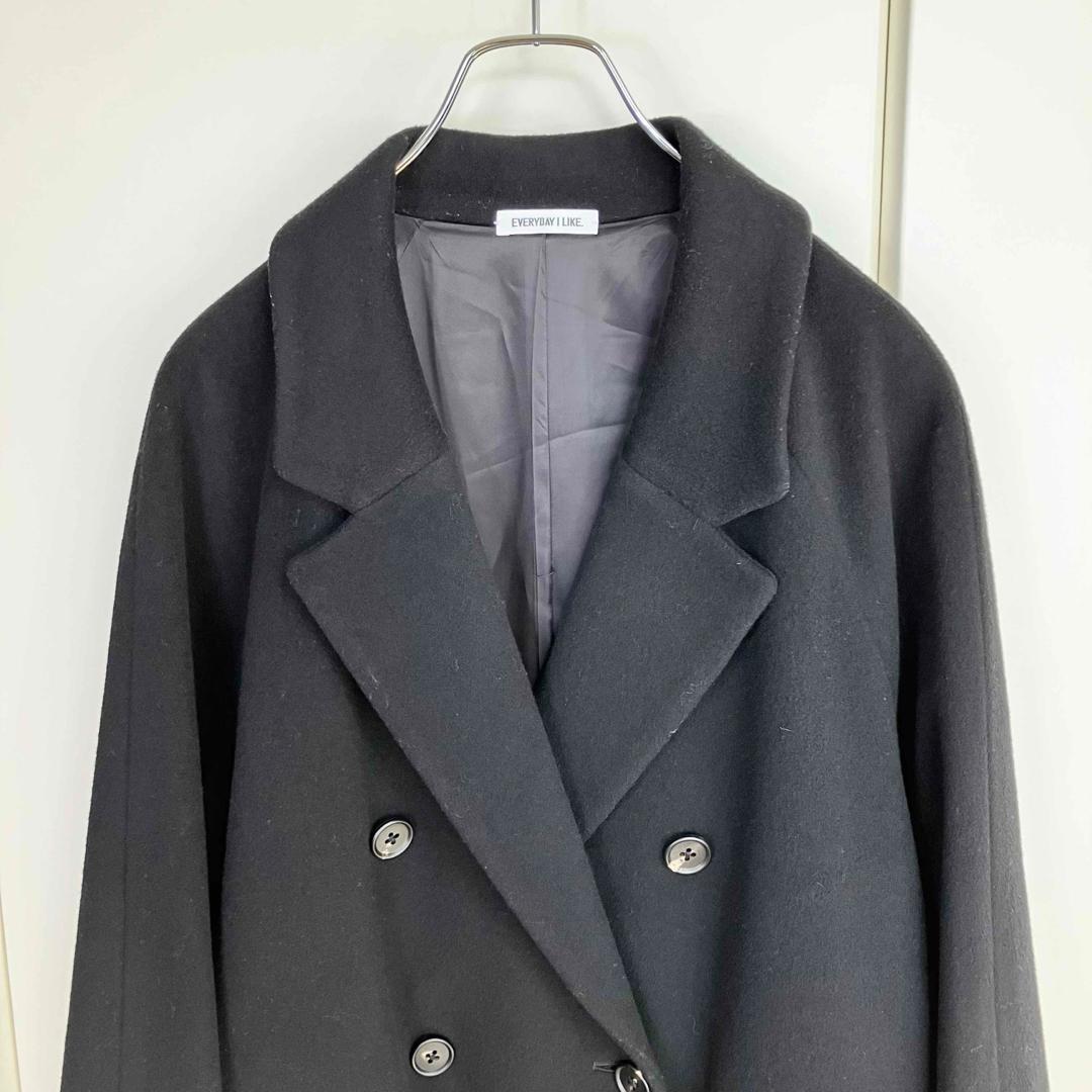 エブリデイアイライク Short Double コート ブラック
