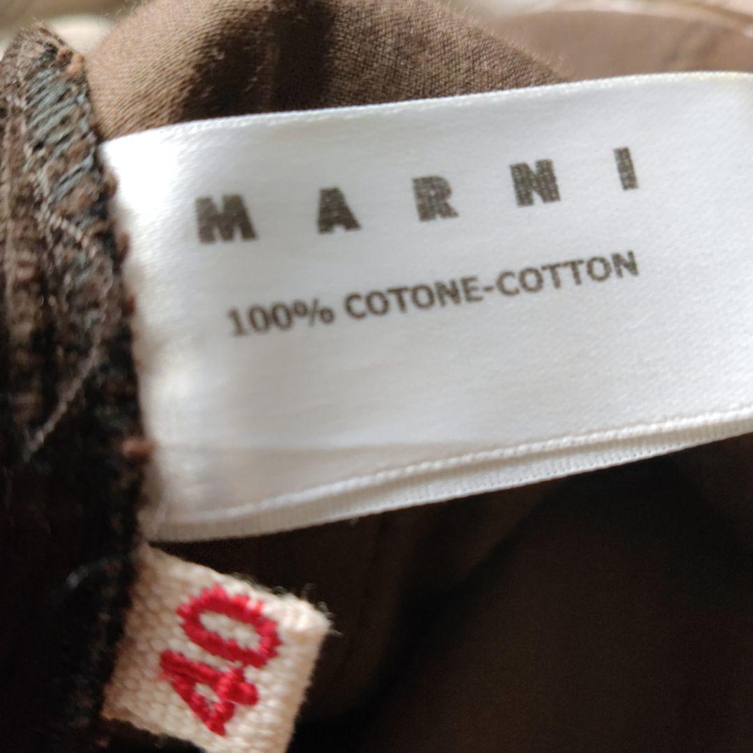 MARNI イタリア製 マルニ コーデュロイ ワイドパンツ ブラウン