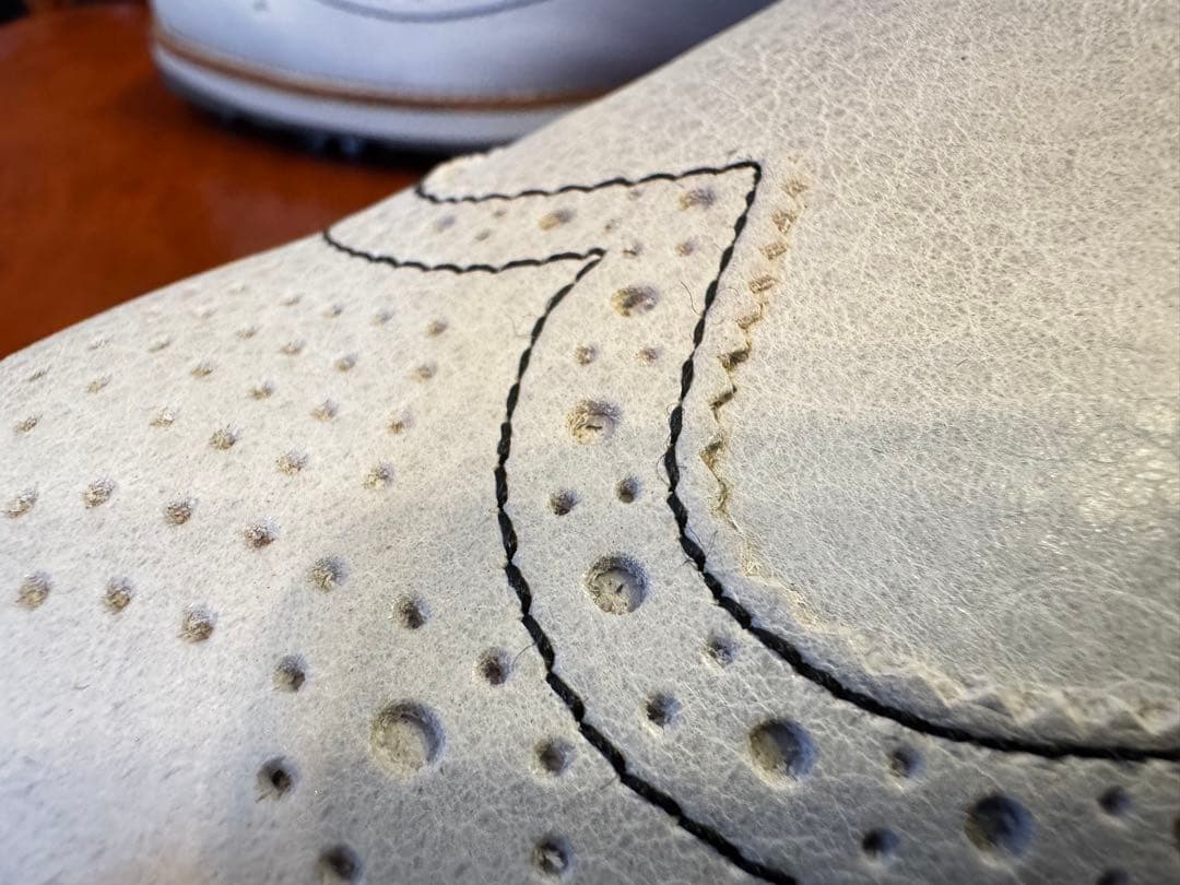 FootJoy ホワイト 26.5センチ ゴルフシューズ　レザーウイングチップ