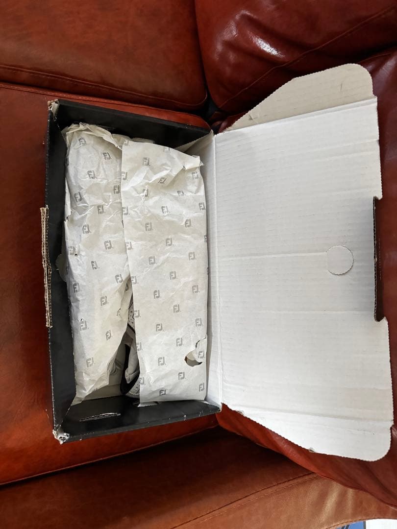 FootJoy ホワイト 26.5センチ ゴルフシューズ　レザーウイングチップ