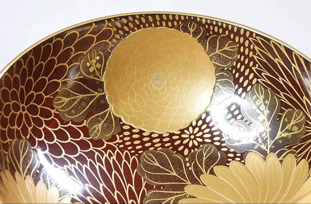 本漆器 金蒔絵　吸物椀 5点セット　茶懐石道具