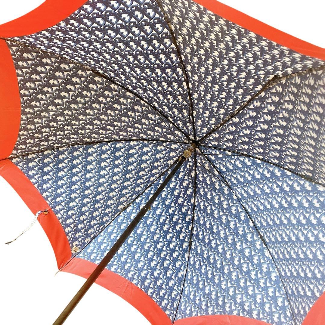 美品✨Dior クリスチャンディオール　折り畳み傘　総柄　トロッター　収納袋付き