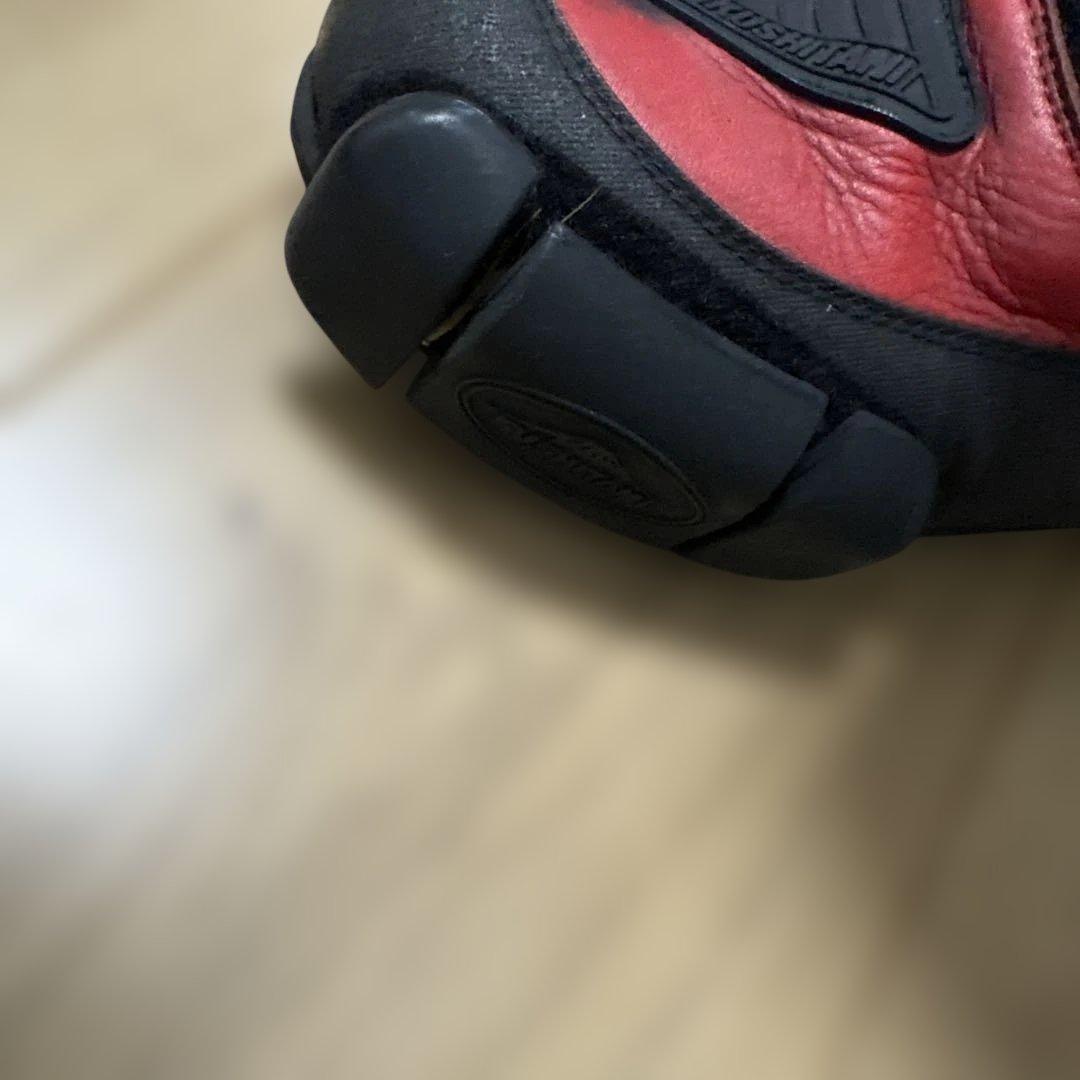 す*む様 クシタニ　バイク用　ブーツ 日本製 ホワイト/レッド/ブルー　25セン