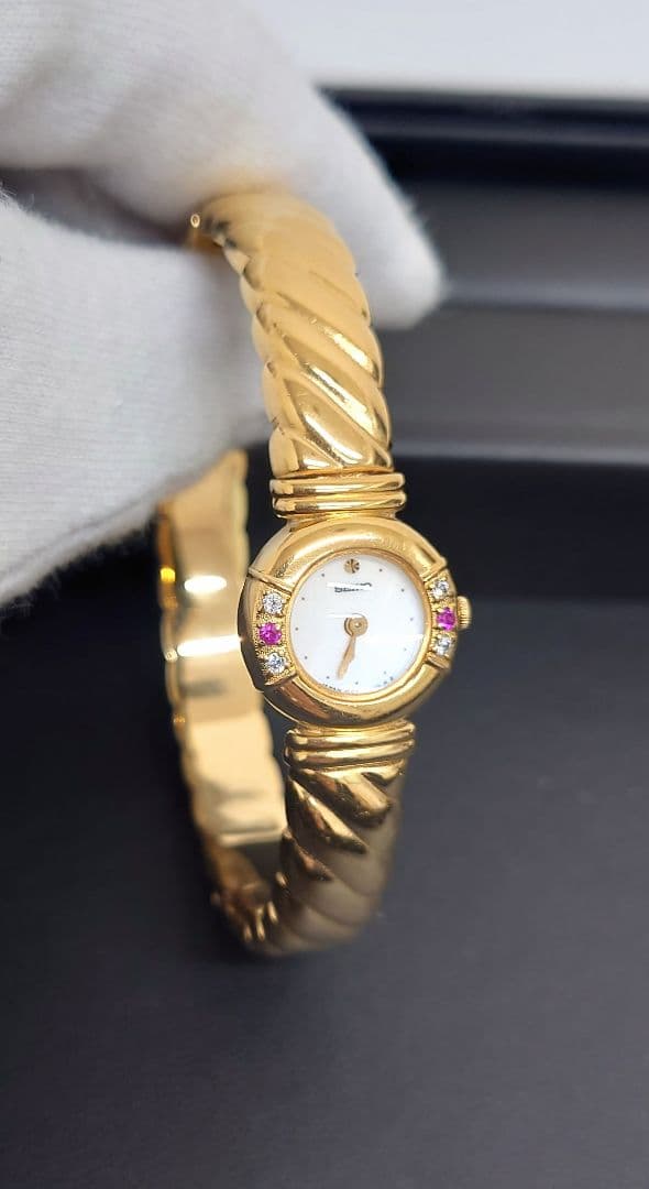 SEIKO セイコー バングルウォッチ 石付き 腕時計 クォーツ 稼働品