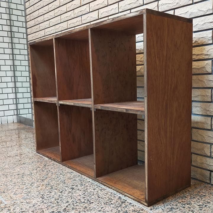 組立有 送料込 塗装済 ハンドメイド 木製 スタッキング シェルフ 本棚 収納棚