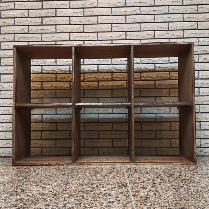 組立有 送料込 塗装済 ハンドメイド 木製 スタッキング シェルフ 本棚 収納棚