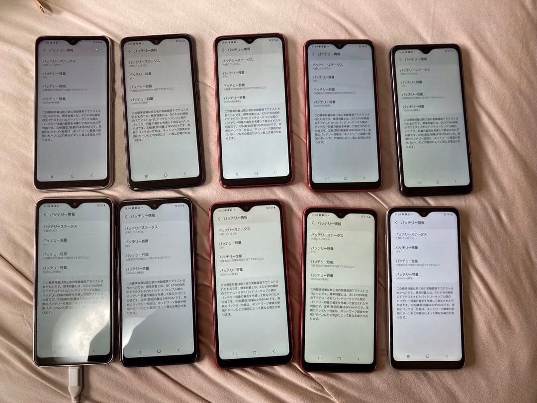 q&nGALAXY A21 カラー3種類初期化済み20個docomo3.4