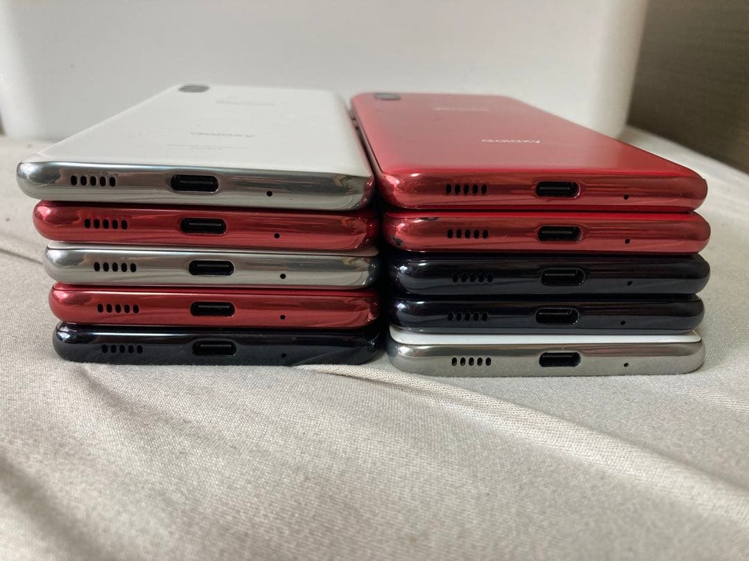 q&nGALAXY A21 カラー3種類初期化済み20個docomo3.4