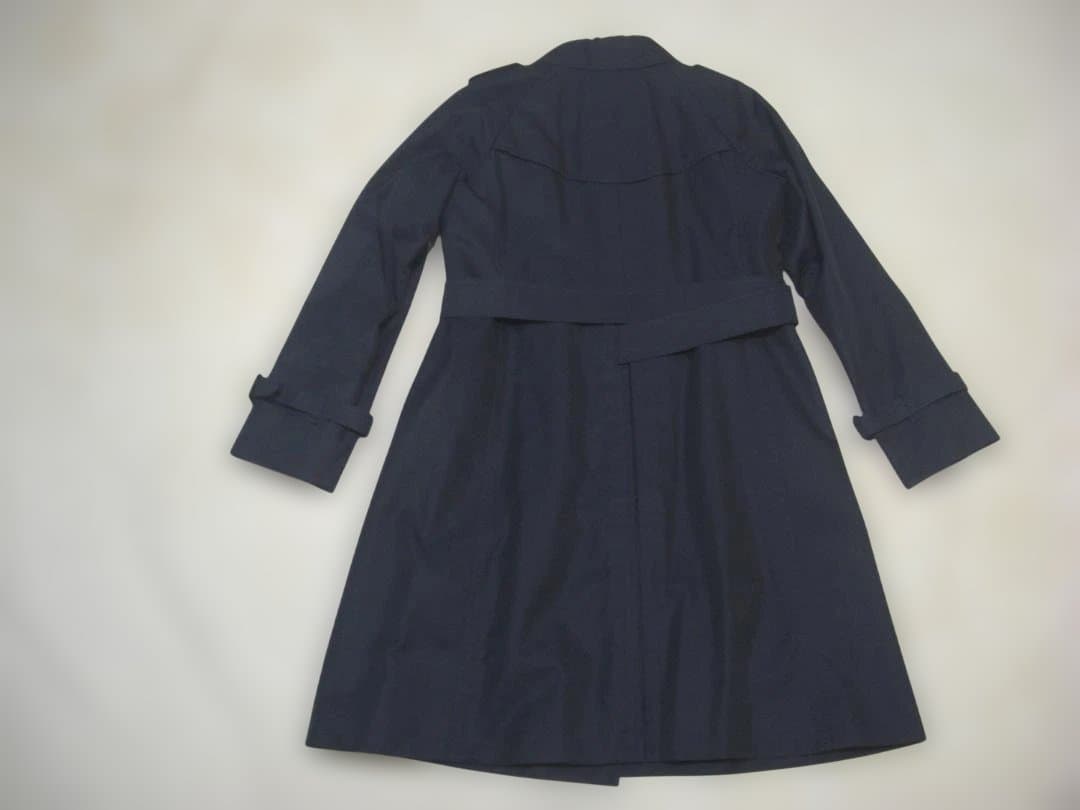 美品 DAKS トレンチコート ネイビー ダブルブレスト size40 L