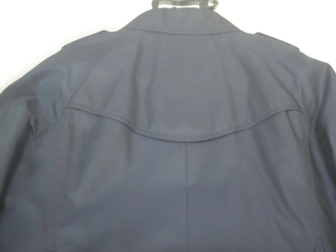 美品 DAKS トレンチコート ネイビー ダブルブレスト size40 L