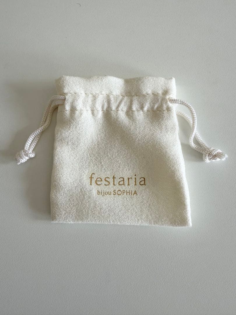 festaria(フェスタリア) K10WG ダイヤモンドネックレス