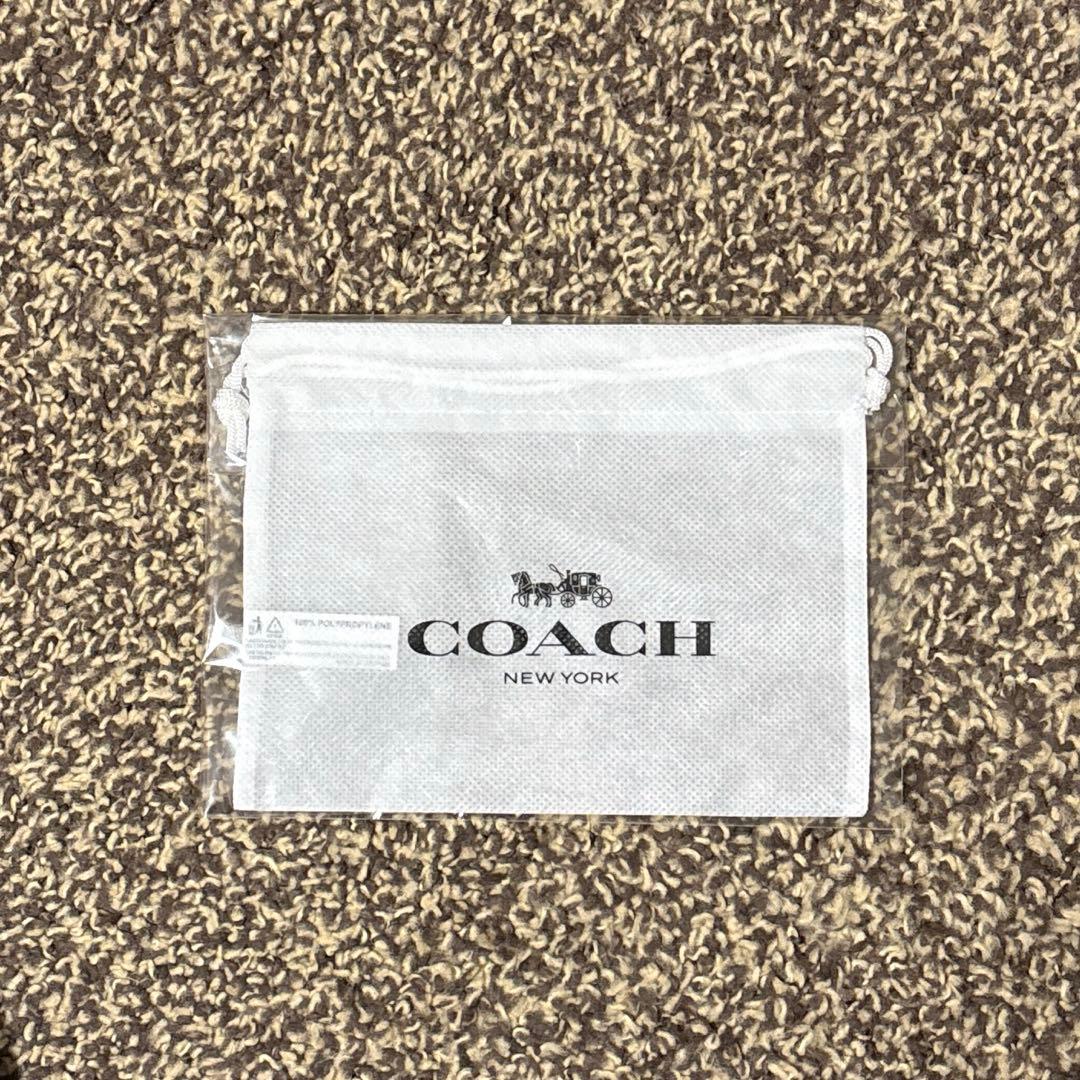 新品未使用 コーチ COACH 白 折り財布 ミディアム フラップ ウォレット