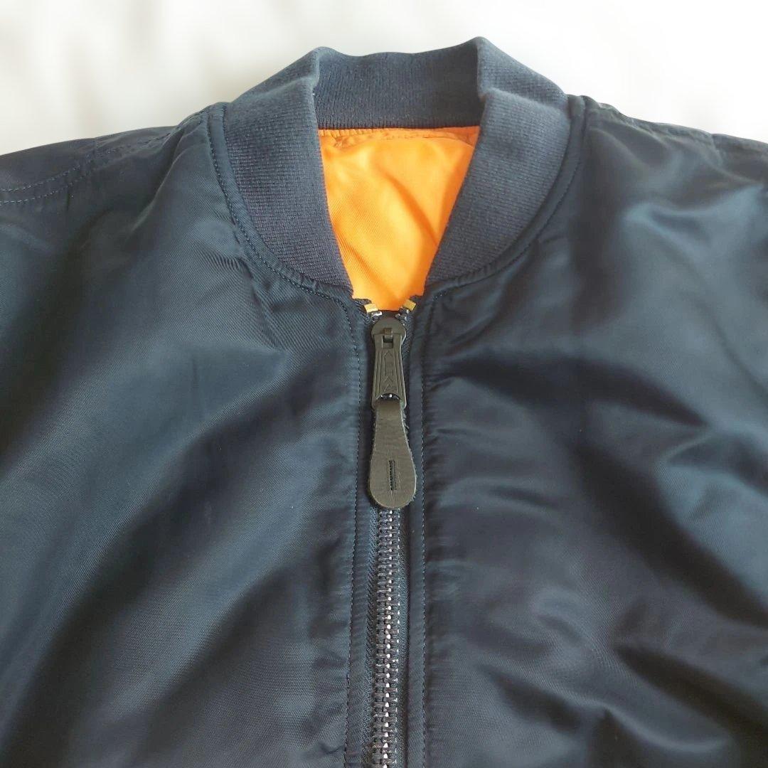 【美品】ALPHA INDUSTRIES MA-1 リバーシブル　M ネイビー
