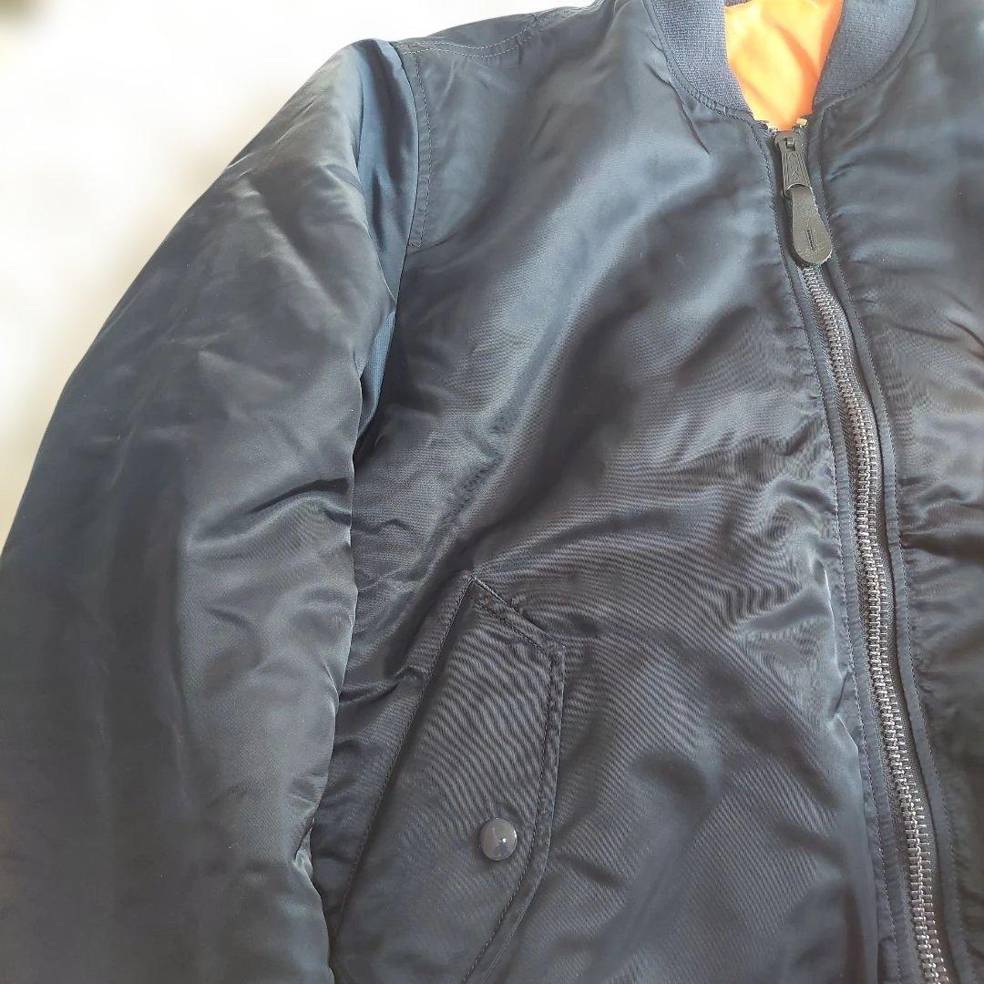 【美品】ALPHA INDUSTRIES MA-1 リバーシブル　M ネイビー