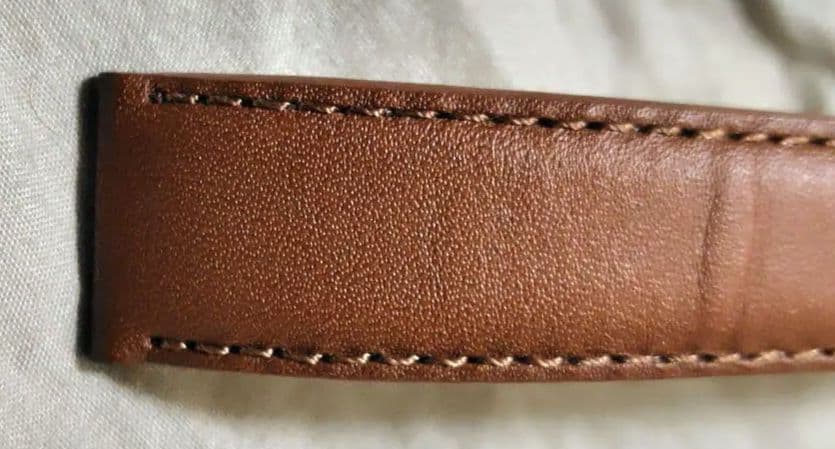 最終値下げ　新品 OMEGA フォールディングバックルとモデラート製レザーベルト