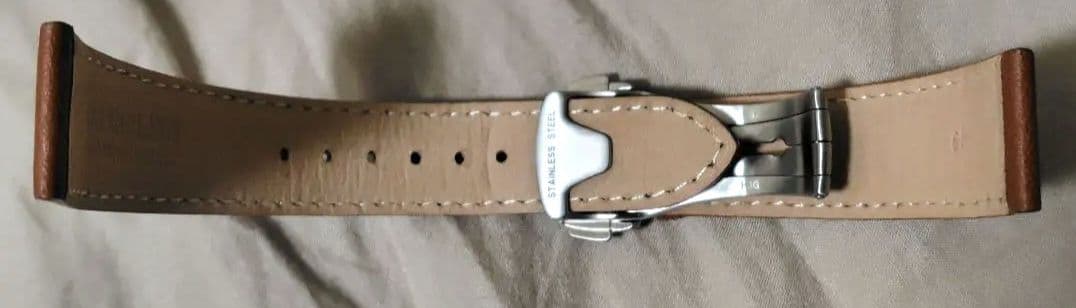 最終値下げ　新品 OMEGA フォールディングバックルとモデラート製レザーベルト