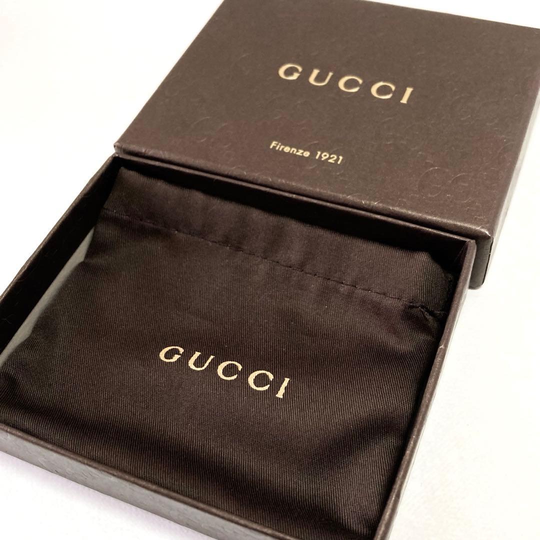 美品 GUCCI GG柄 シマ マネークリップ A258037