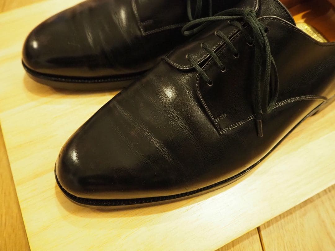 (旧ロゴ)JM WESTON 300 ブラックカーフ 8.5 外羽根プレーントゥ