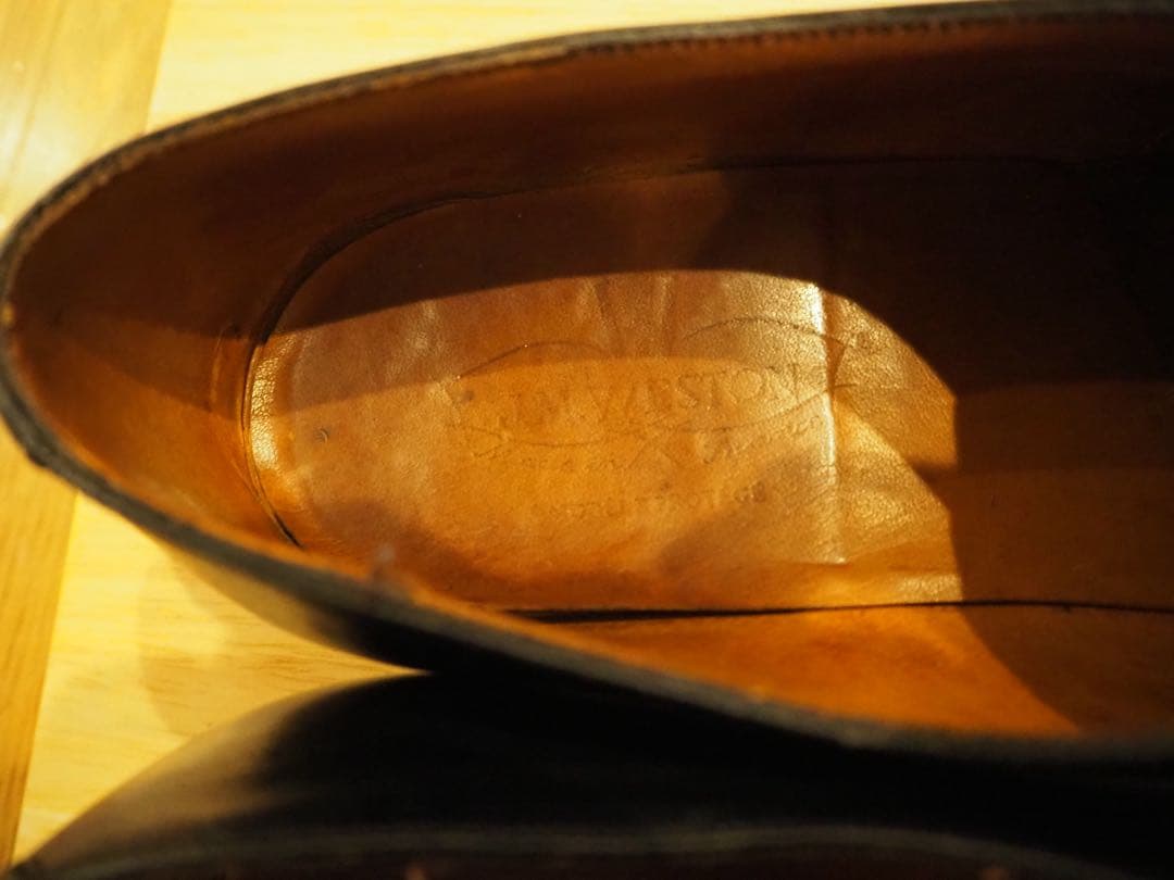 (旧ロゴ)JM WESTON 300 ブラックカーフ 8.5 外羽根プレーントゥ