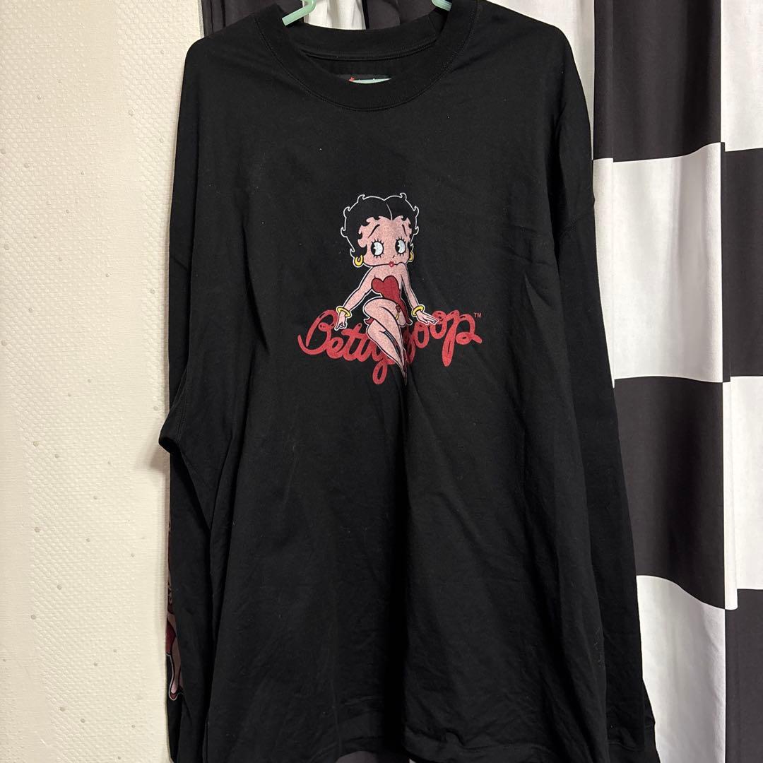 Mastermind x Betty Boop 長袖Tシャツ L 黒