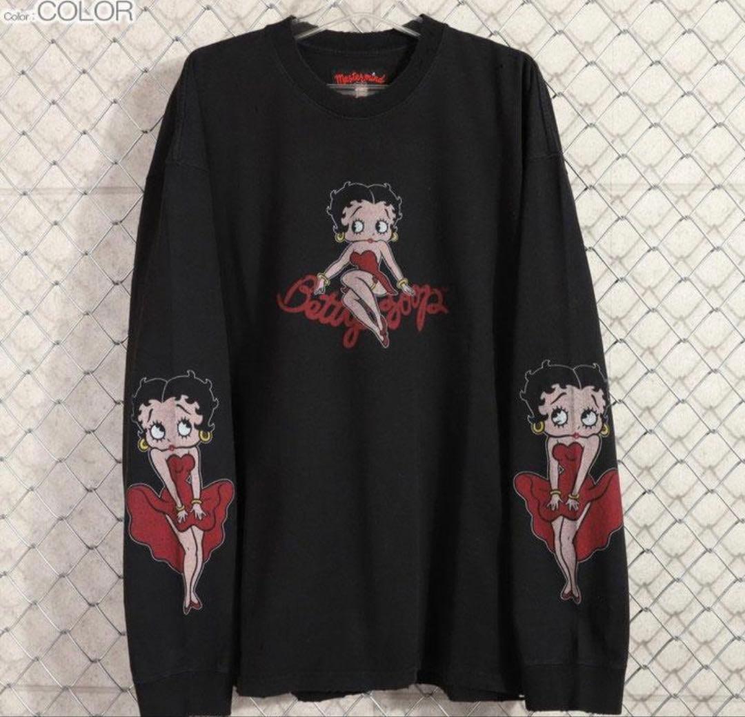 Mastermind x Betty Boop 長袖Tシャツ L 黒