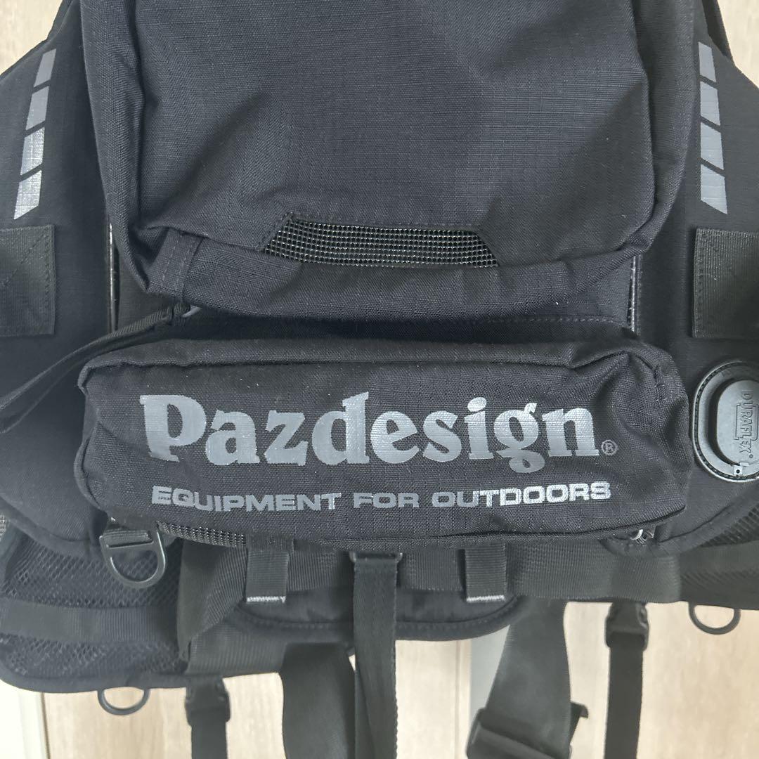 パズデザイン ライフジャケット ゲームベスト ブラック