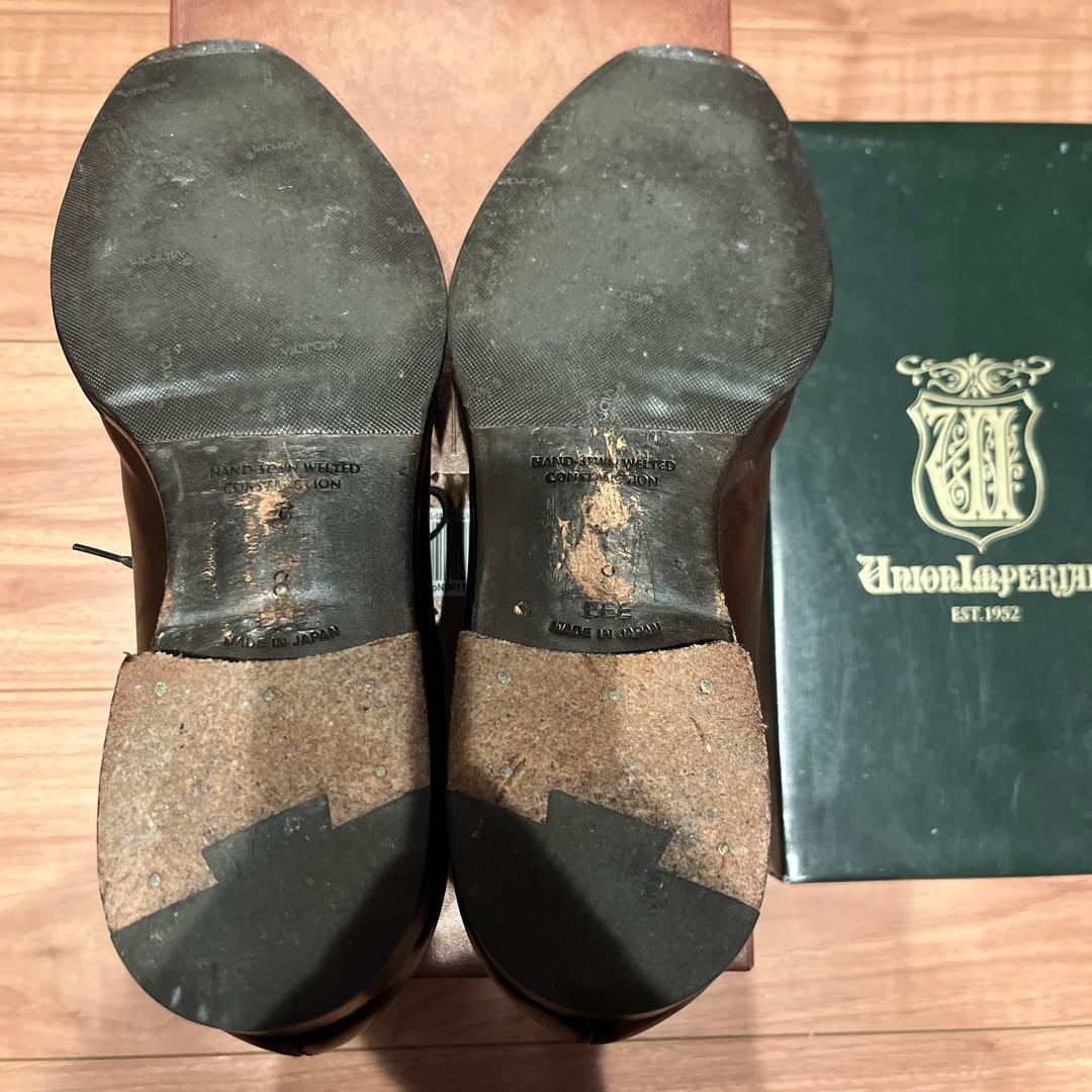 【レア】日本製 ユニオンインペリアル ブラウン ストレートチップ ドレスシューズ
