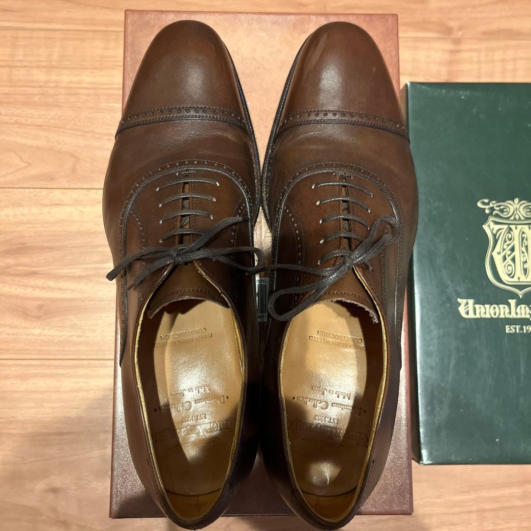 【レア】日本製 ユニオンインペリアル ブラウン ストレートチップ ドレスシューズ