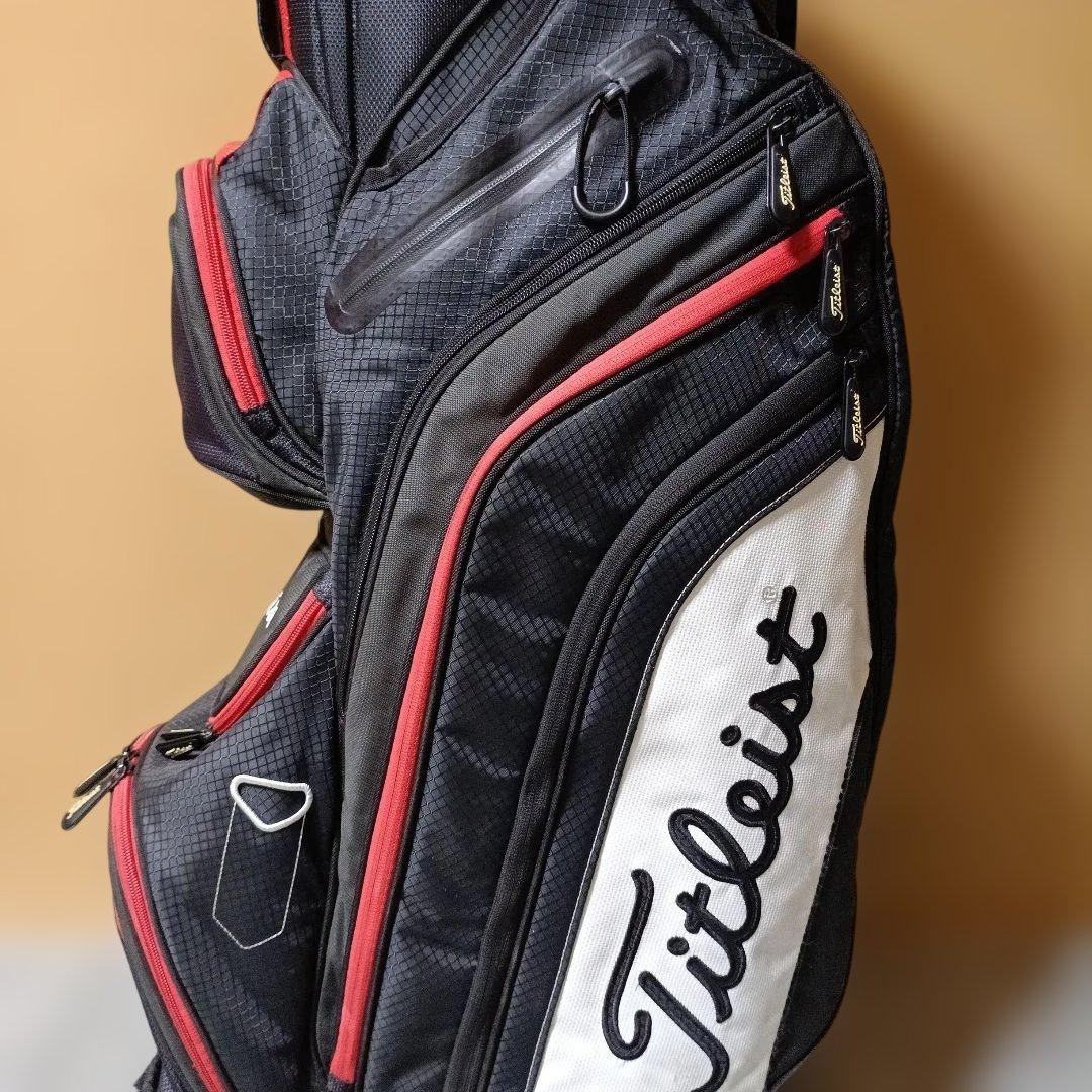 Titleist キャディバッグ 黒/赤 ※状態 考慮