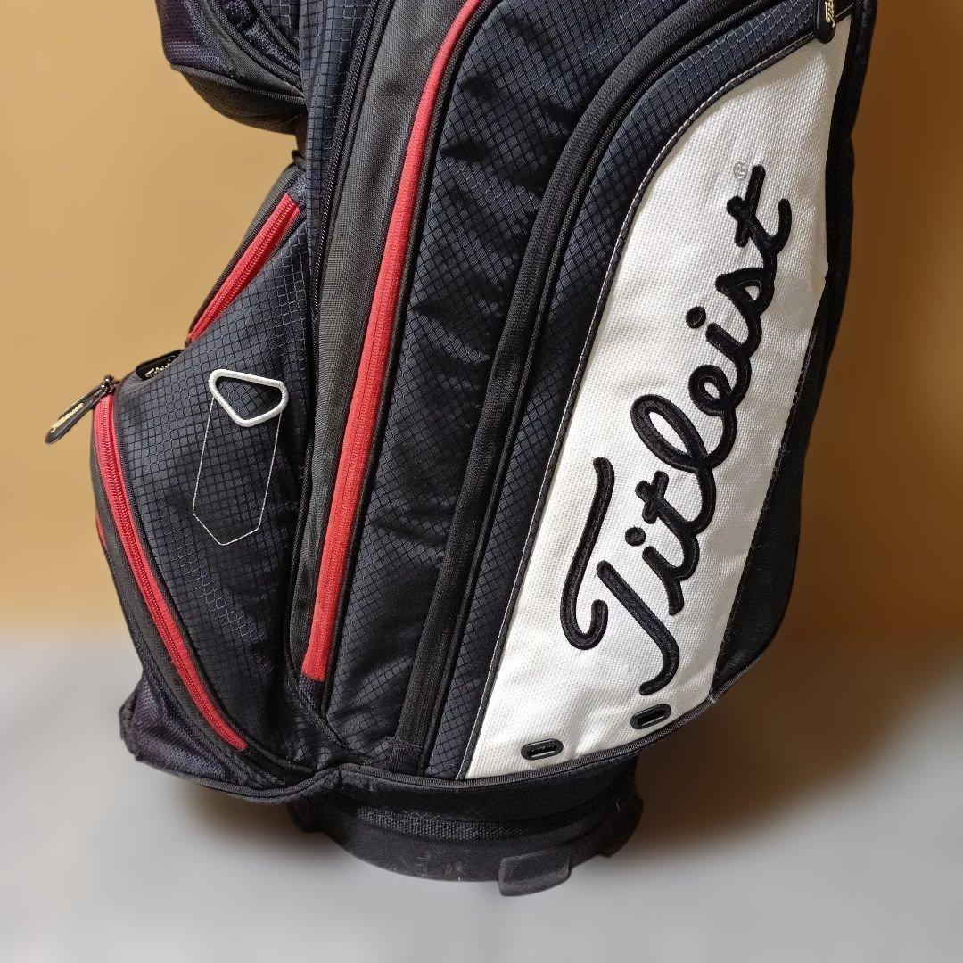 Titleist キャディバッグ 黒/赤 ※状態 考慮