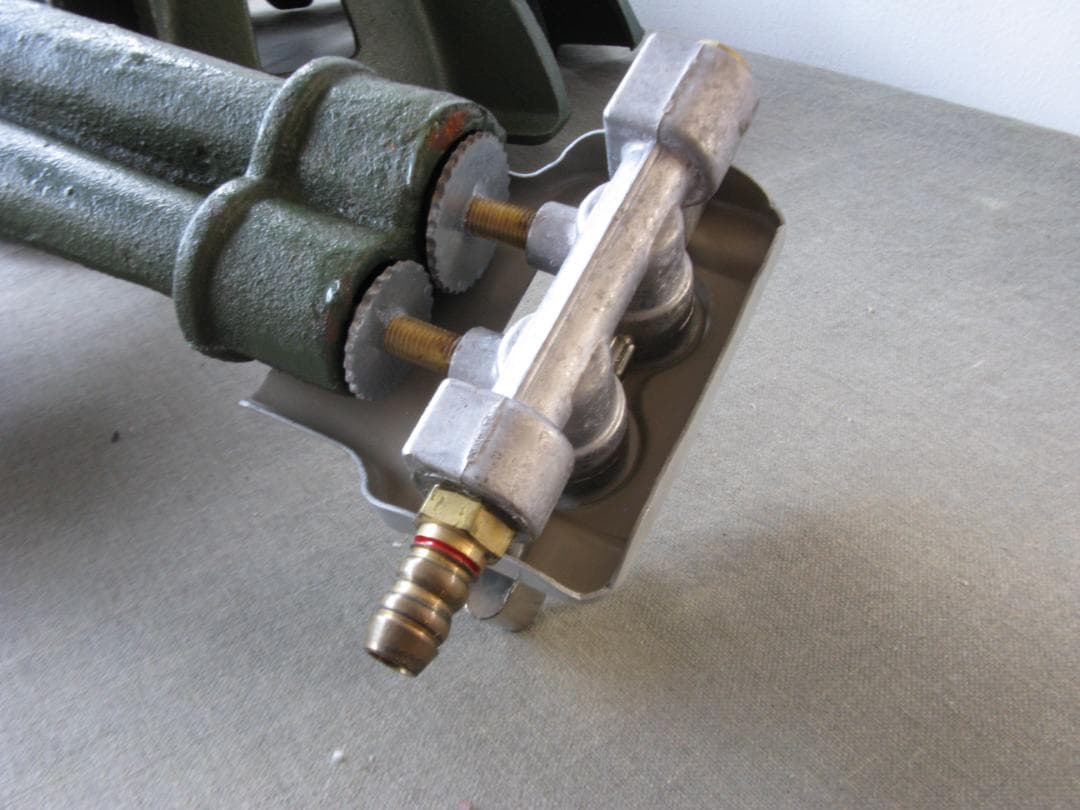 ☆　業務用　LPガス用　ガスコンロ　二重バーナー　昭和レトロ　☆