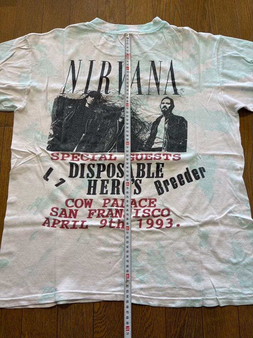 NIRVANA COW PALACE 1day concert 90s Tシャツ