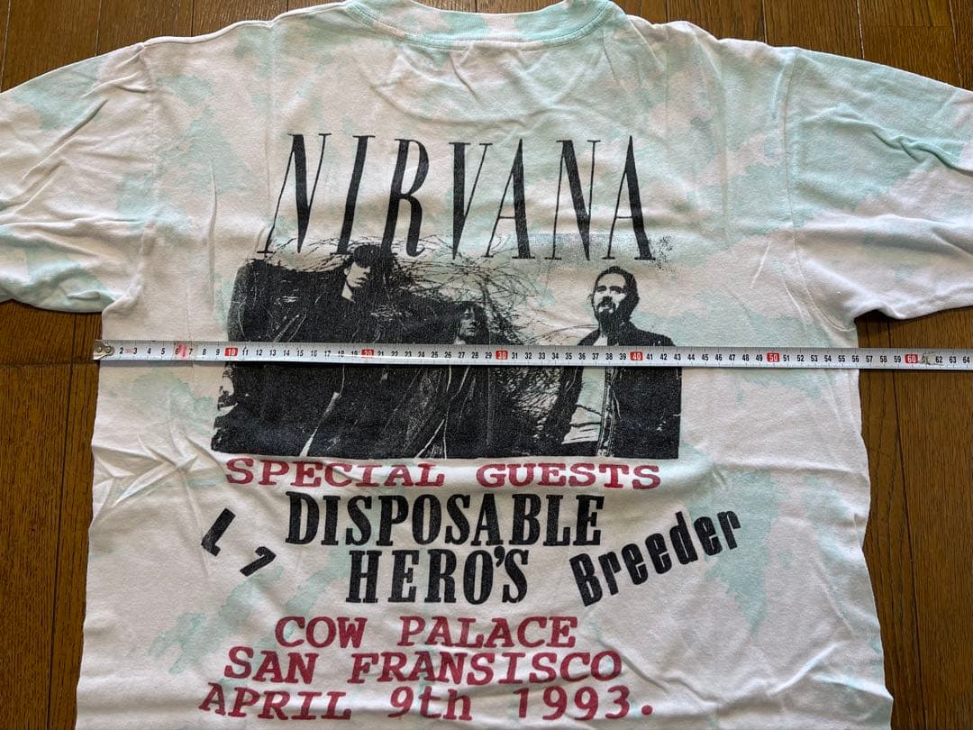 NIRVANA COW PALACE 1day concert 90s Tシャツ