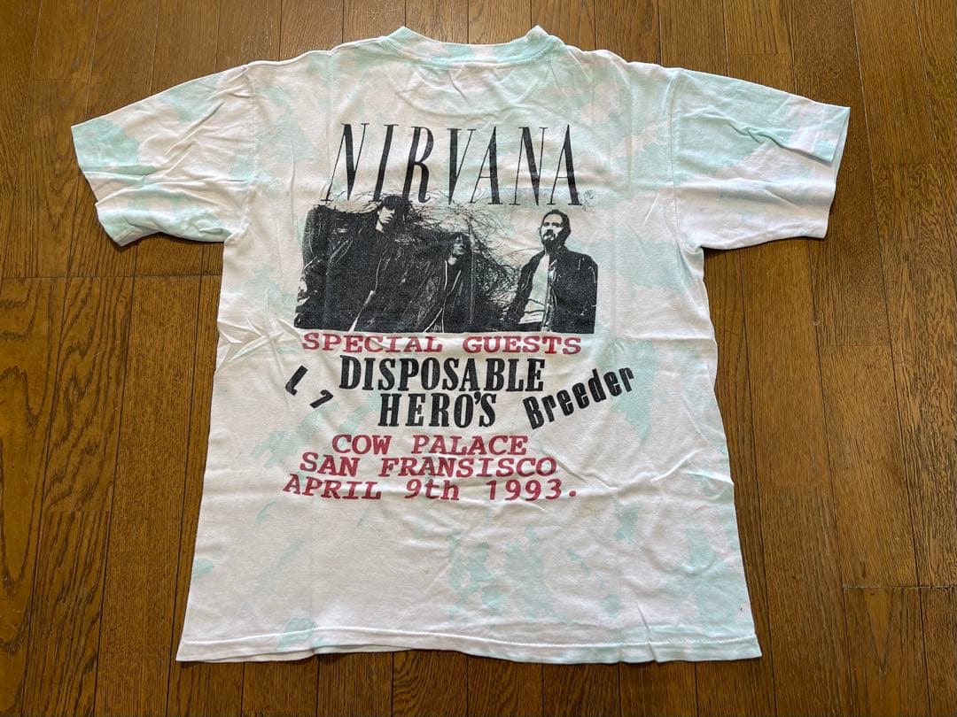 NIRVANA COW PALACE 1day concert 90s Tシャツ