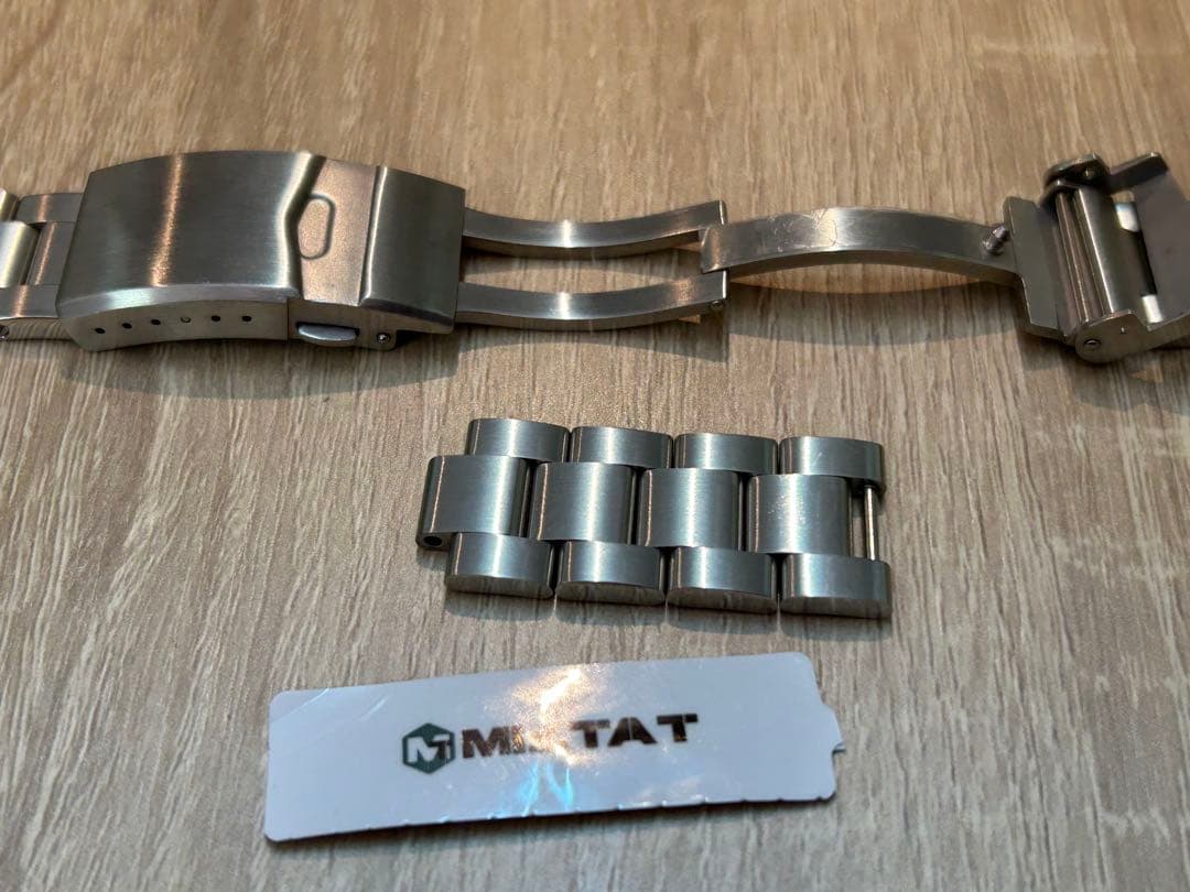 時計バンド オイスター ブレスレット Vクラスプ for セイコー MM300