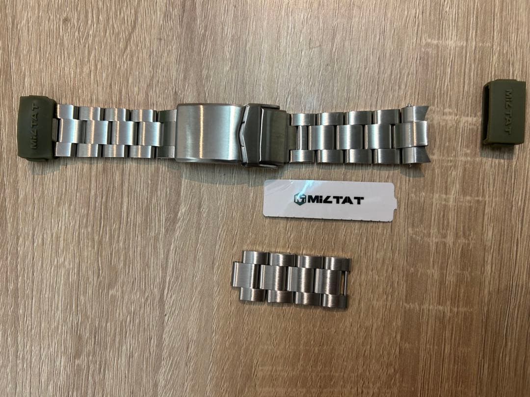 時計バンド オイスター ブレスレット Vクラスプ for セイコー MM300