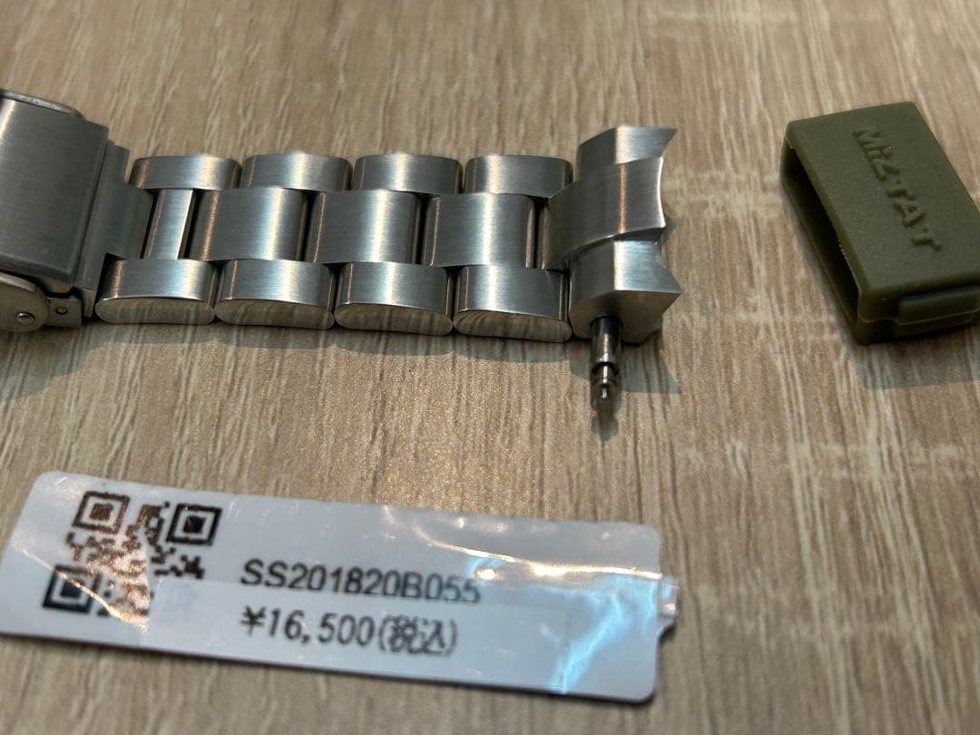 時計バンド オイスター ブレスレット Vクラスプ for セイコー MM300