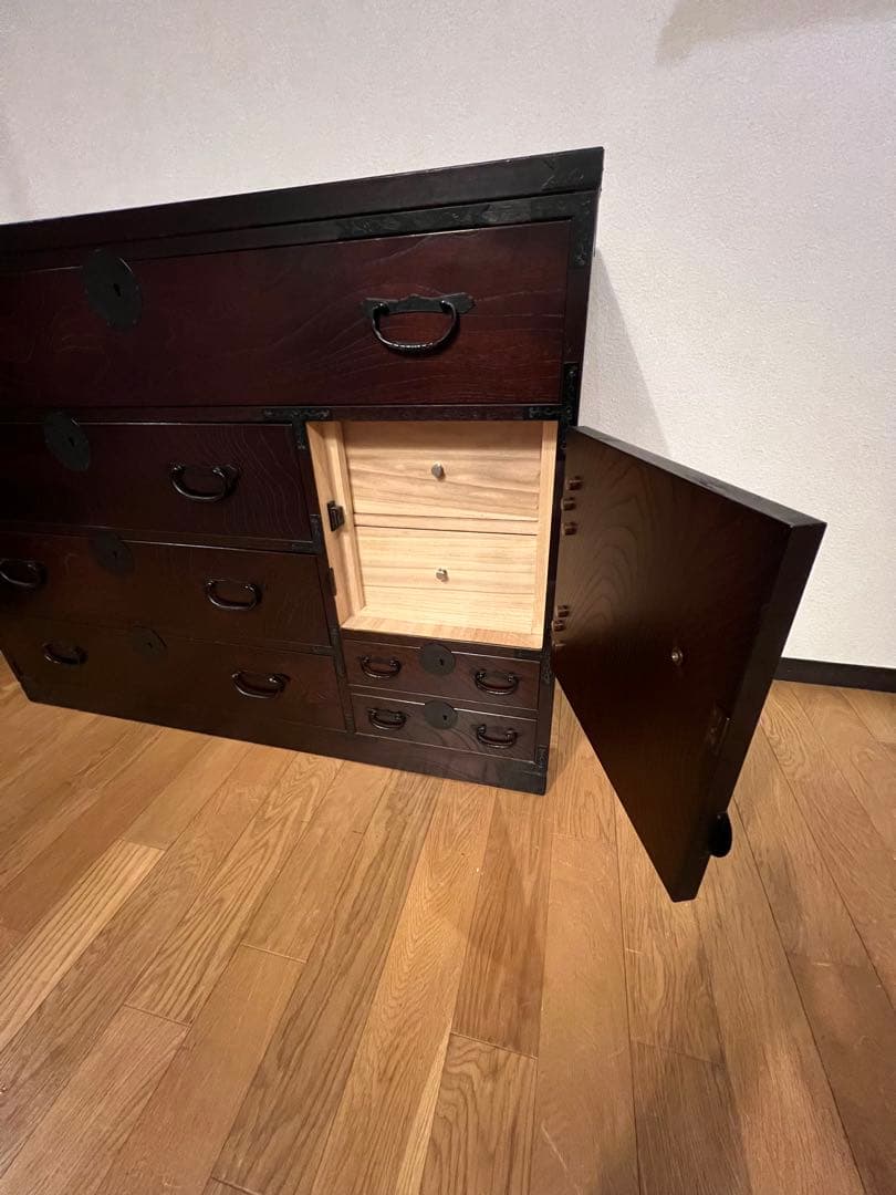 アンティーク和ダンス　鍵付き