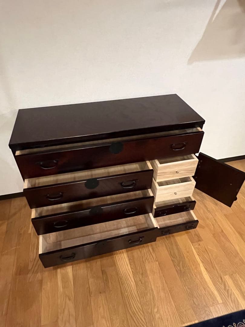 アンティーク和ダンス　鍵付き